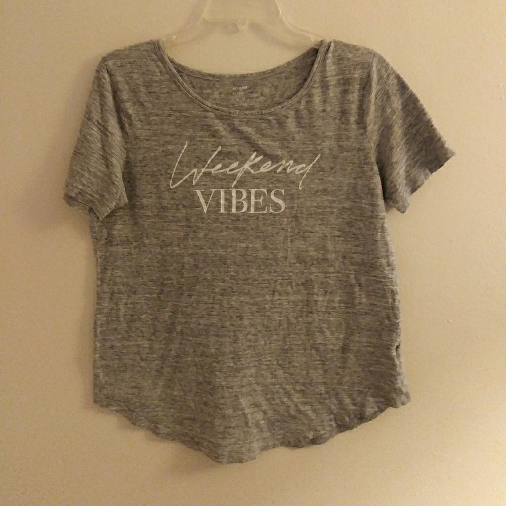 OLD NAVY grey relaxed t-shirt, M